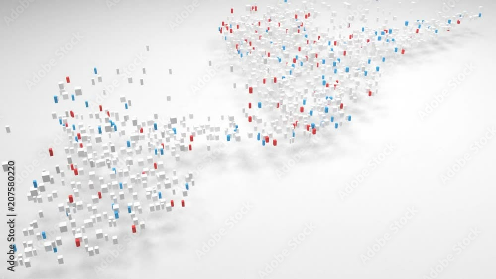 Map of Newfoundland & Labrador - Canada | 3d Rendering, mosaic of little bricks - White and flag colors. A number of 3630 little boxes are accurately inserted into the mosaic Map of Newfoundland & Labrador - Canada | 3d Rendering, mosaic of little bricks - White and flag colors. A number of 3630 little boxes are accurately inserted into the mosaic