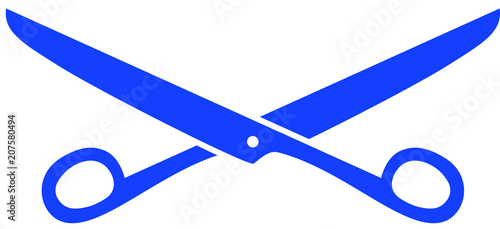 Blue Scissors illustration
