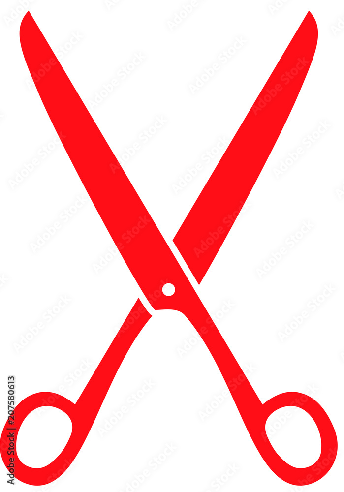 Red Scissors illustration Red Scissors illustration