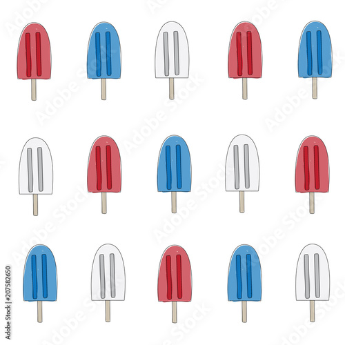 patriotic popsicle pattern