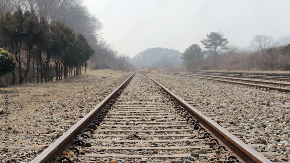 The scenery of railways at winter. The scenery of railways at winter.