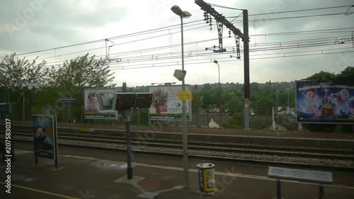 Fast Train Traveling In France