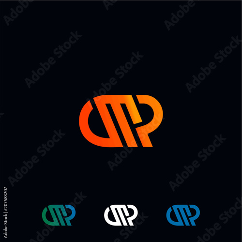 Letter AMP logo design 