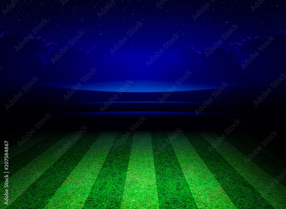 Green Grass Soccer Field Background
