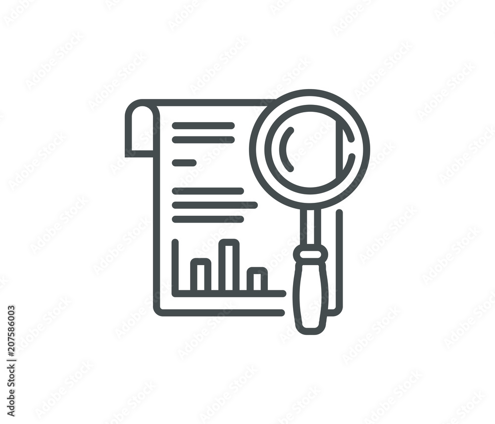 Business document research icon Business document research icon