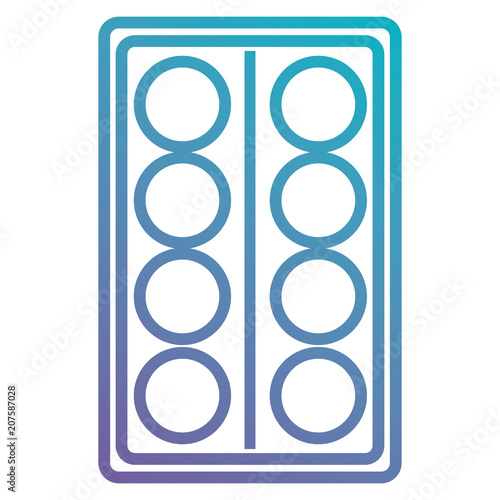 paint colors pallette with brush vector illustration design