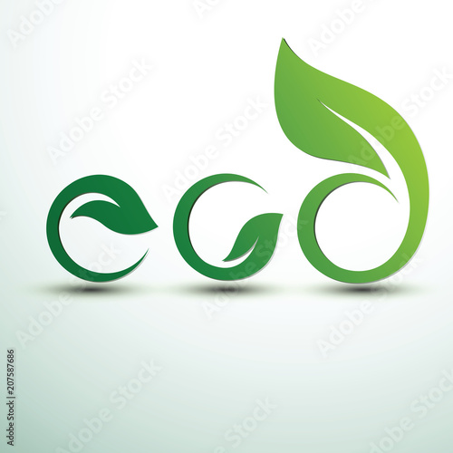 Eco logo vector