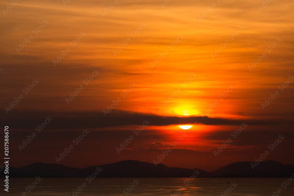 colorful dramatic sky with cloud at sunset. colorful dramatic sky with cloud at sunset.