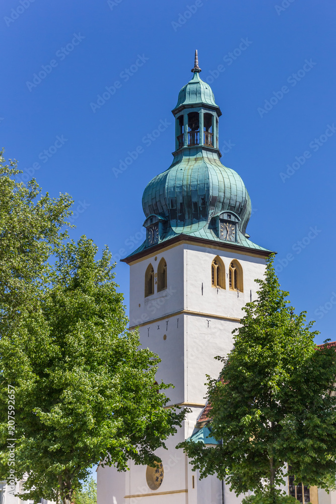 Tower of the Jacobi church in Herford, Germany