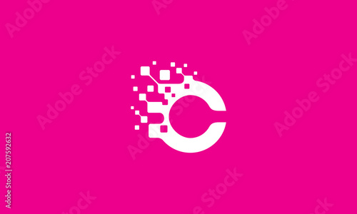C digital initial logo