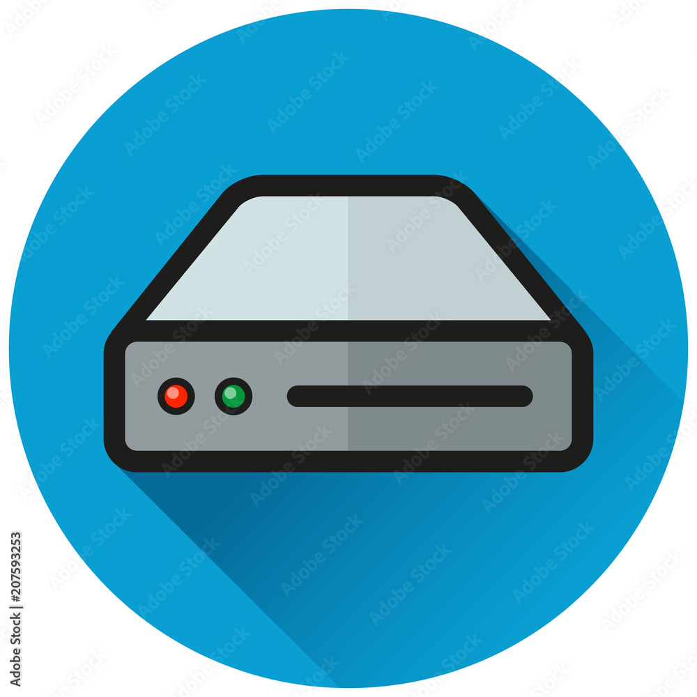 hdd circle blue flat icon hdd circle blue flat icon