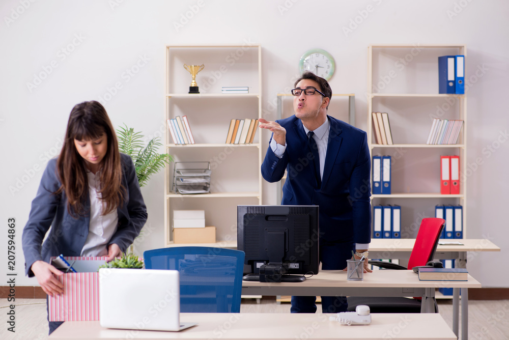 Person being fired from his work Person being fired from his work