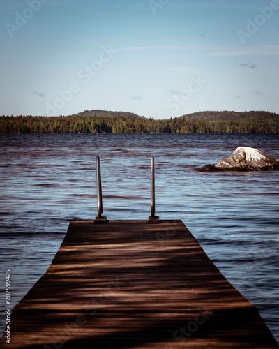 Dock at calm lake