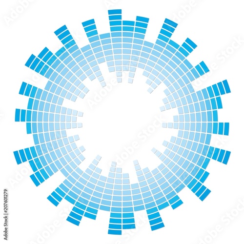 Background with sound scale.