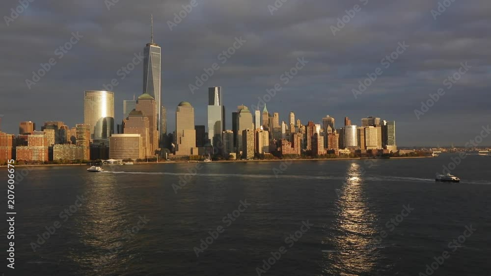 One World Trade Center and Downtown Manhattan across the Hudson River, New York, Manhattan, United States of America