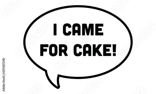 I came for Cake Party props for marriage, bachelor party, house party, food event. vector illustration.