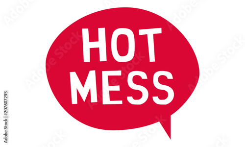 Hot Mess Party props for marriage, bachelor party, house party, event. vector illustration.