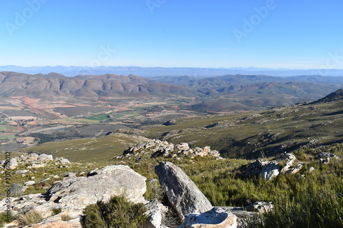 Beautiful mountainous nature at the Swartberg Pass in Oudtshoorn in South Africa