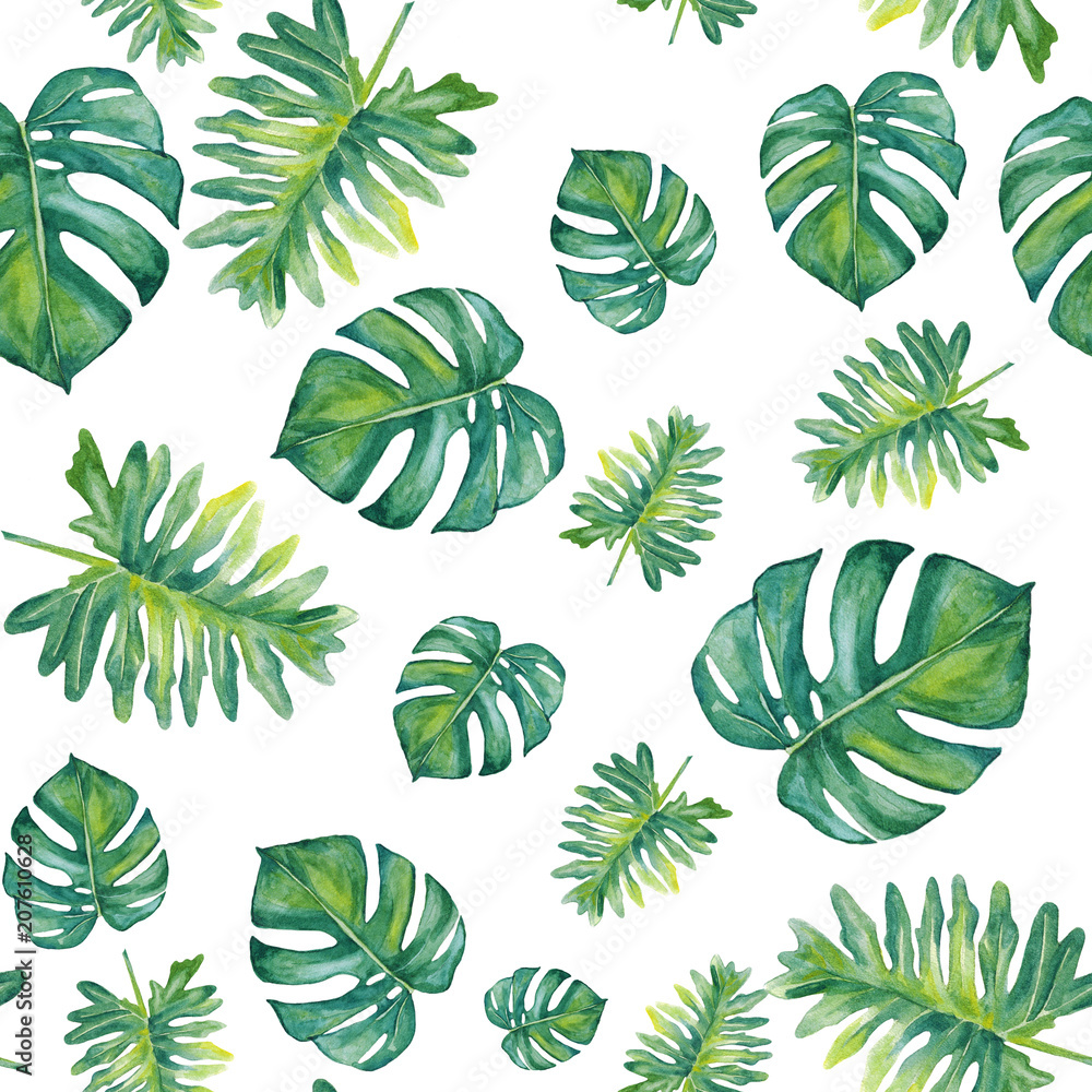 Hand-painted watercolor pattern