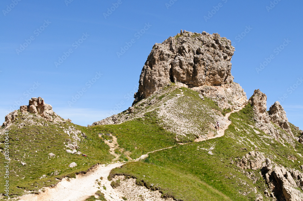 Kleine Ciampaz-Spitze in der Rosengartengruppe in den Dolomiten