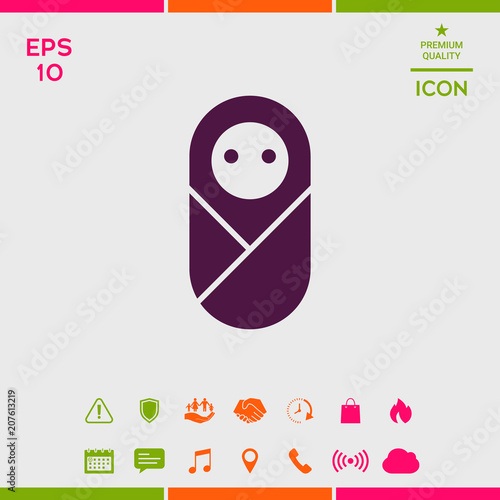 Infant, neonate, newborn icon