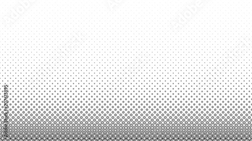 Abstract black halftone frame isolated on white background. Set of dotted borders. Vector illustration.