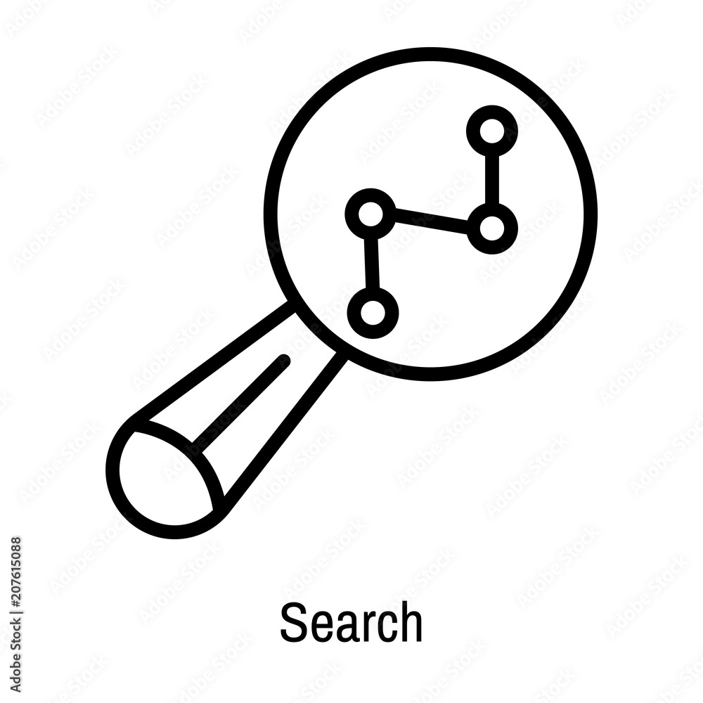 Search icon vector sign and symbol isolated on white background, Search logo concept Search icon vector sign and symbol isolated on white background, Search logo concept