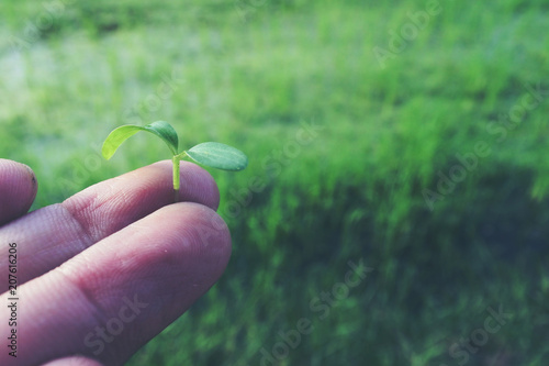 Fotografie To restore the natural state to the concept of environmental conservation of the world
