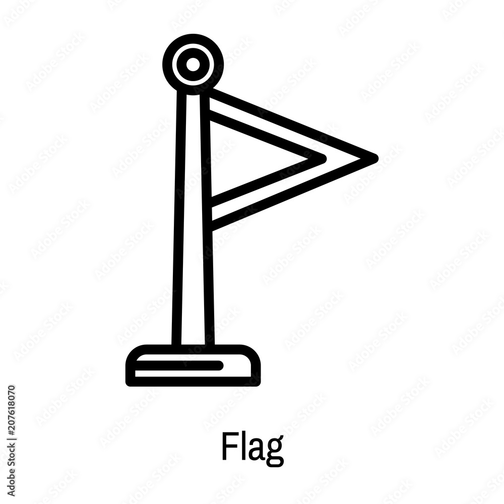 Flag icon vector sign and symbol isolated on white background, Flag logo concept Flag icon vector sign and symbol isolated on white background, Flag logo concept