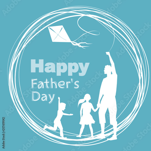 father's day for web. Holiday card for dad, vector for print and web.Happy Father’s Day  greeting card. Vector illustration. The style of origami, cut paper.