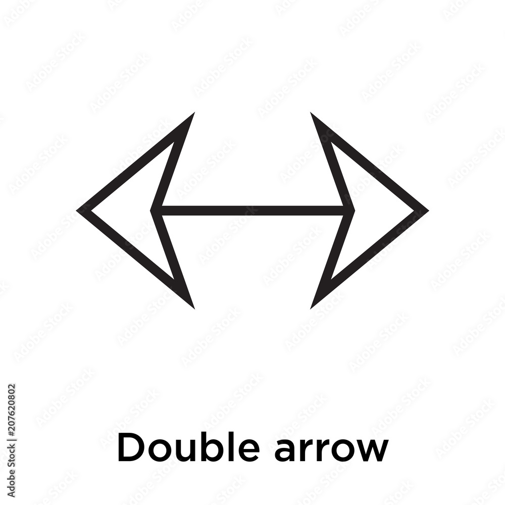 Double arrow icon vector sign and symbol isolated on white background, Double arrow logo concept Double arrow icon vector sign and symbol isolated on white background, Double arrow logo concept