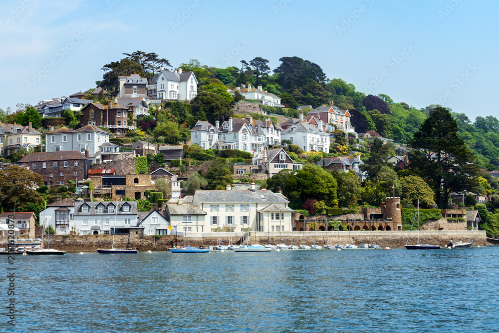 Scenic view on Kingswear from the bay, Devon, United Kingdom, May 25, 2018