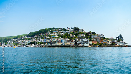 Scenic view on Kingswear from the bay, Devon, United Kingdom, May 25, 2018