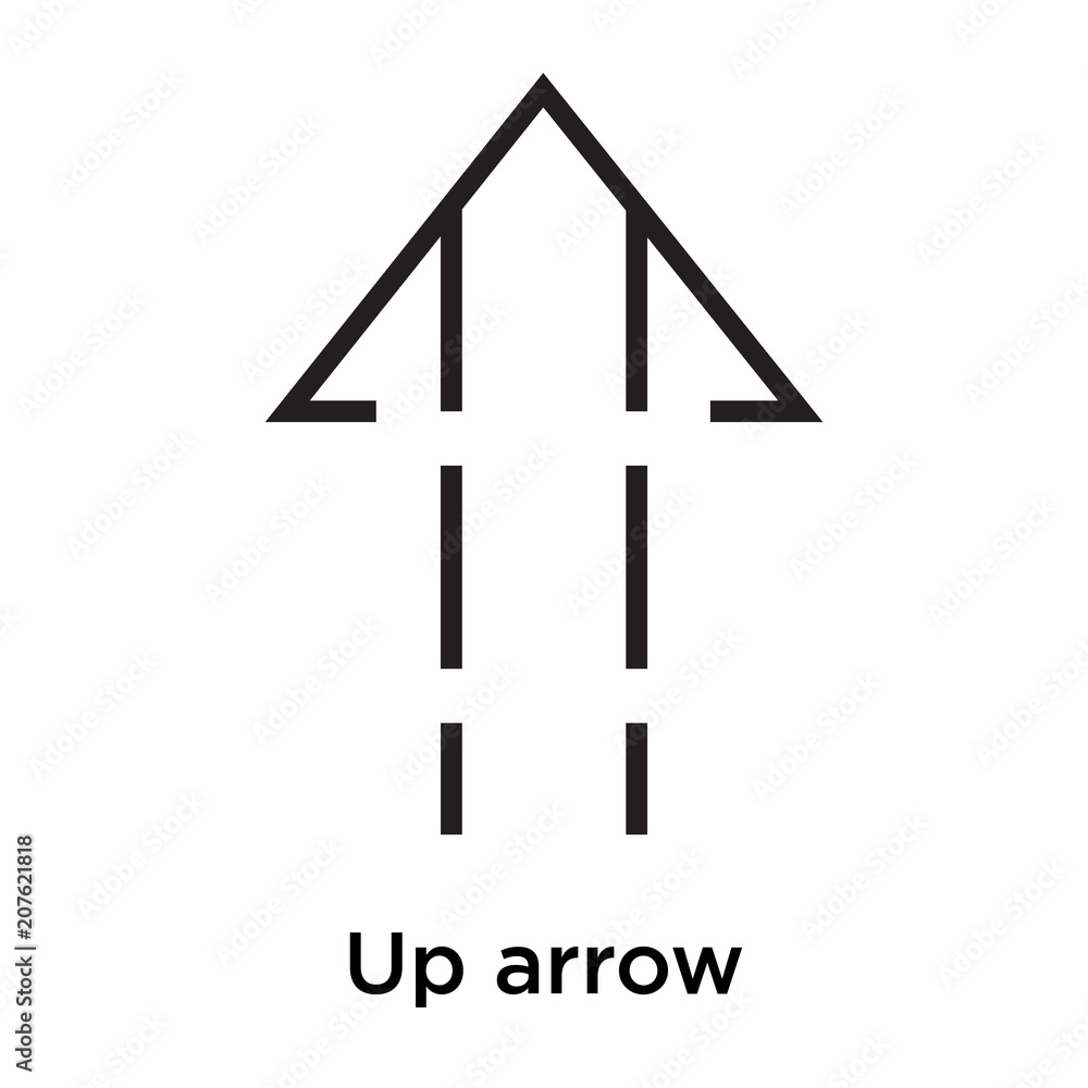 Up arrow icon vector sign and symbol isolated on white background, Up arrow logo concept Up arrow icon vector sign and symbol isolated on white background, Up arrow logo concept