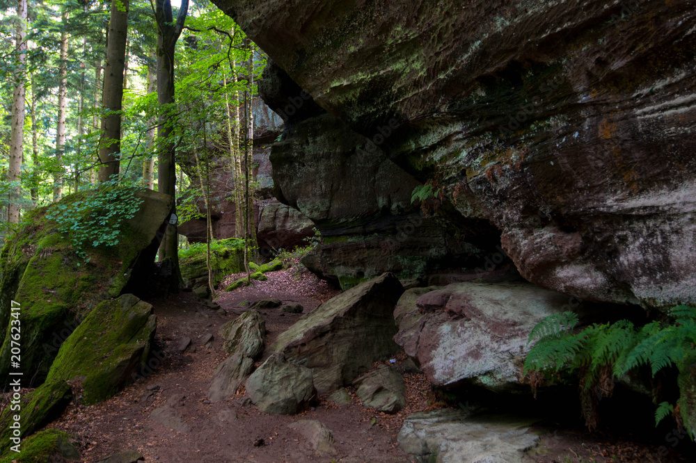 Felsenwald von Dabo in den Vogesen Felsenwald von Dabo in den Vogesen