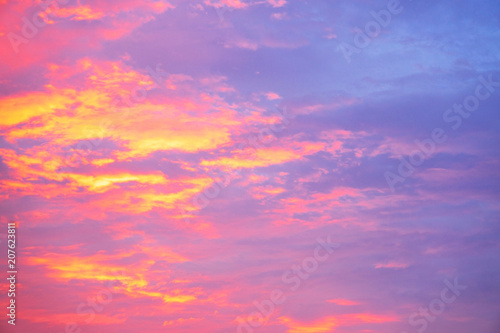 Fototapeta Naklejka Na Ścianę i Meble -    colorful sky  twilight sky after sunset with clouds for background .