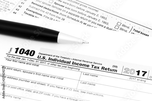 US tax return form