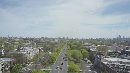 Logan Square to Chicago Skyline Reveal photo