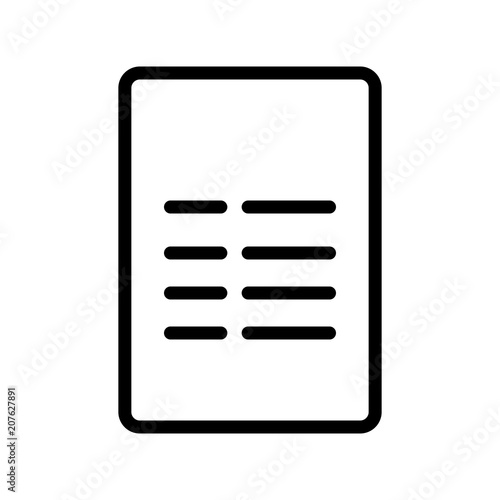 Vector single white file icon