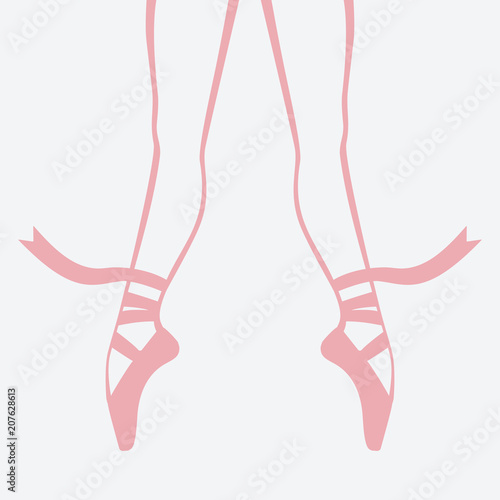 dancing ballerina on pointe