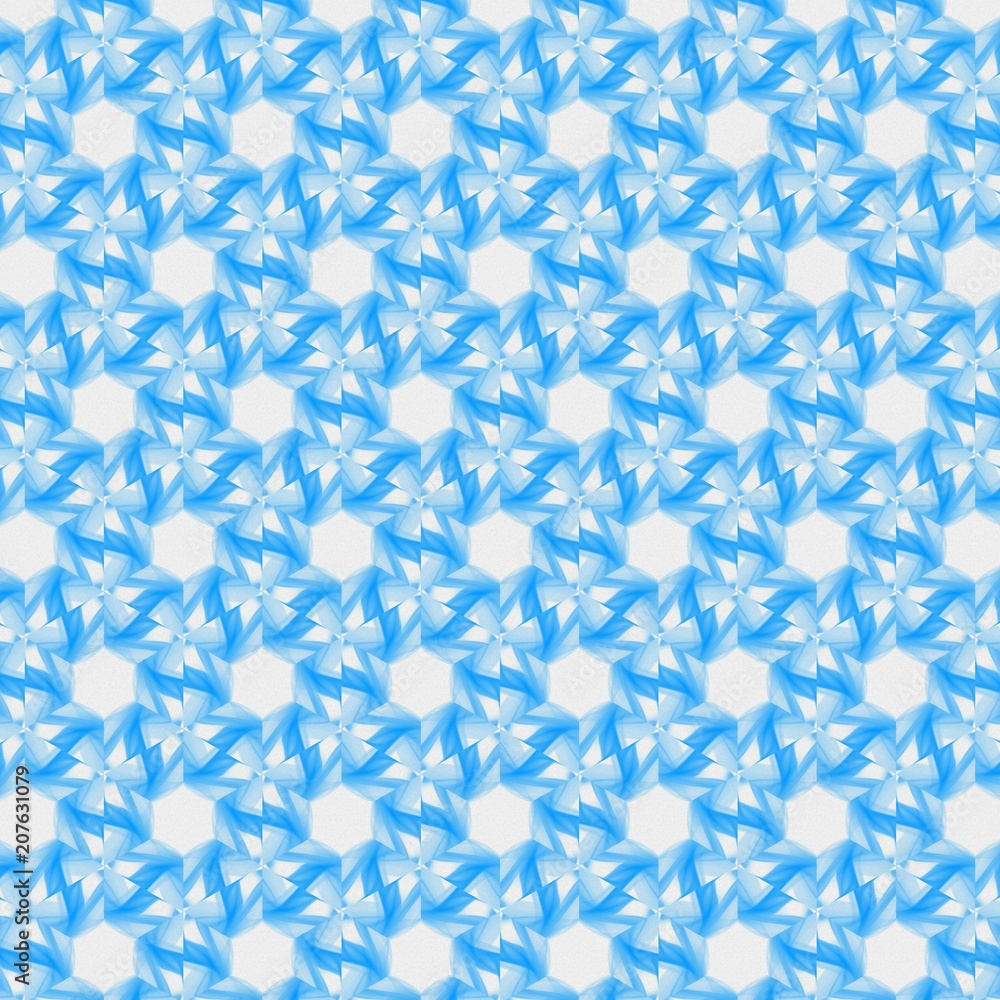 Light blue seamless pattern background. Stencil for printed matter, print on fabric or textile, clothes and ceramic. Creative template for design products decoration. Symmetric kaleidoscope wallpaper. Light blue seamless pattern background. Stencil for printed matter, print on fabric or textile, clothes and ceramic. Creative template for design products decoration. Symmetric kaleidoscope wallpaper.