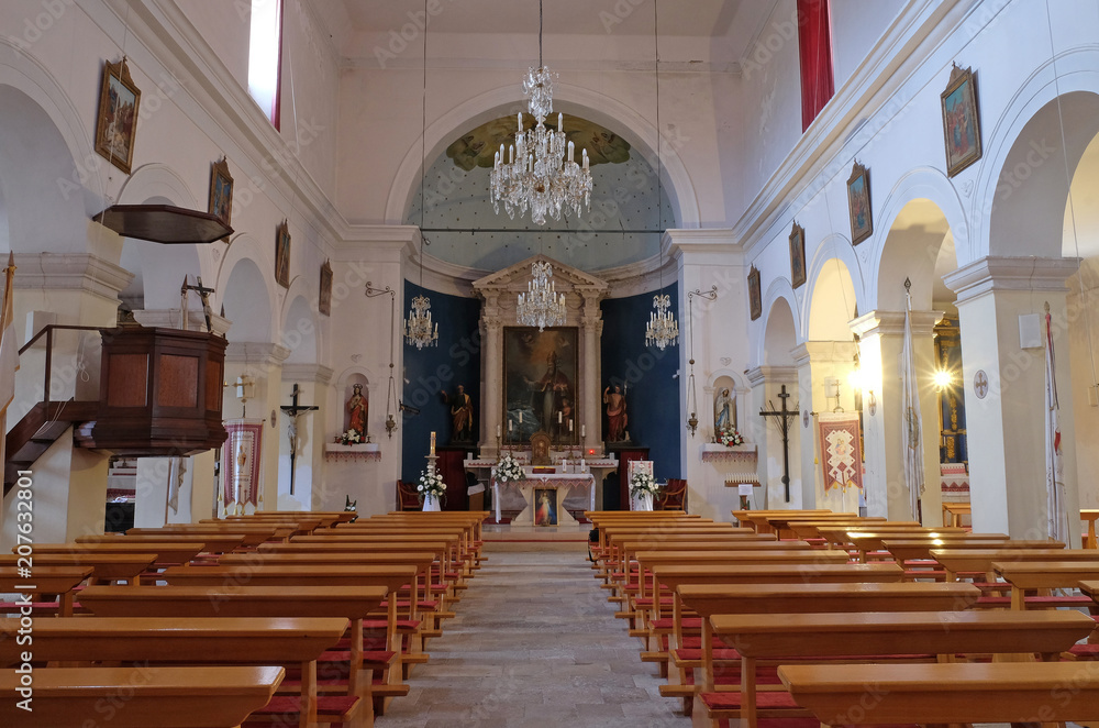 Church of St. Nicholas in Cilipi, Croatia