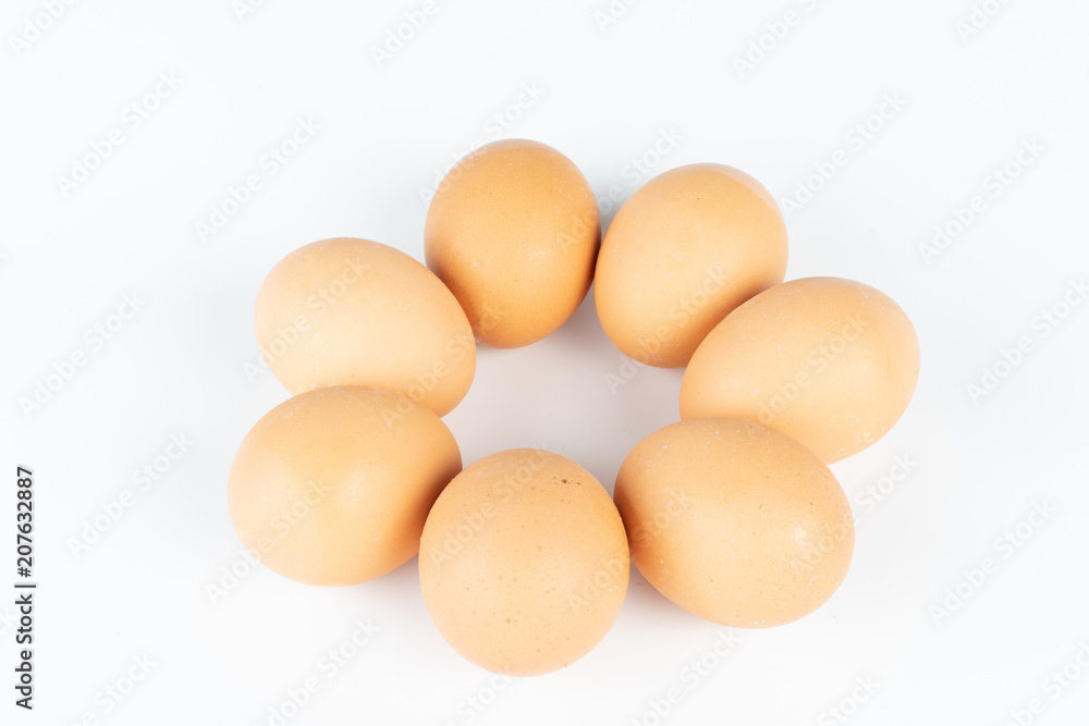 the pack of eggs in plastic packaging. the pack of eggs in plastic packaging.