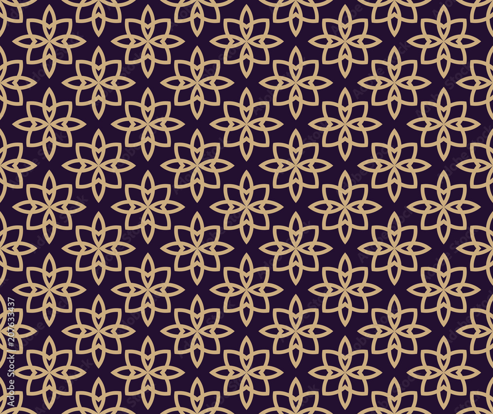 Vector seamless pattern. Modern stylish texture. Geometric linear ornament.