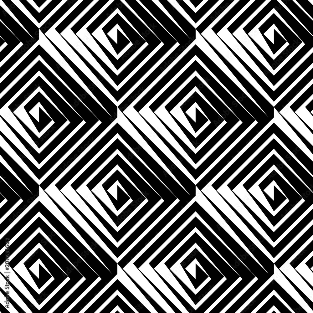 Vector seamless pattern. Modern stylish texture. Monochrome geometric background with square tiles. Vector seamless pattern. Modern stylish texture. Monochrome geometric background with square tiles.