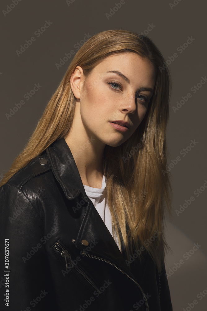 Cool girl in the studio Cool girl in the studio