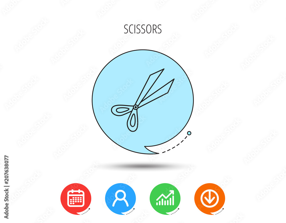 Gardening scissors icon. Secateurs tool sign. Gardening scissors icon. Secateurs tool sign.