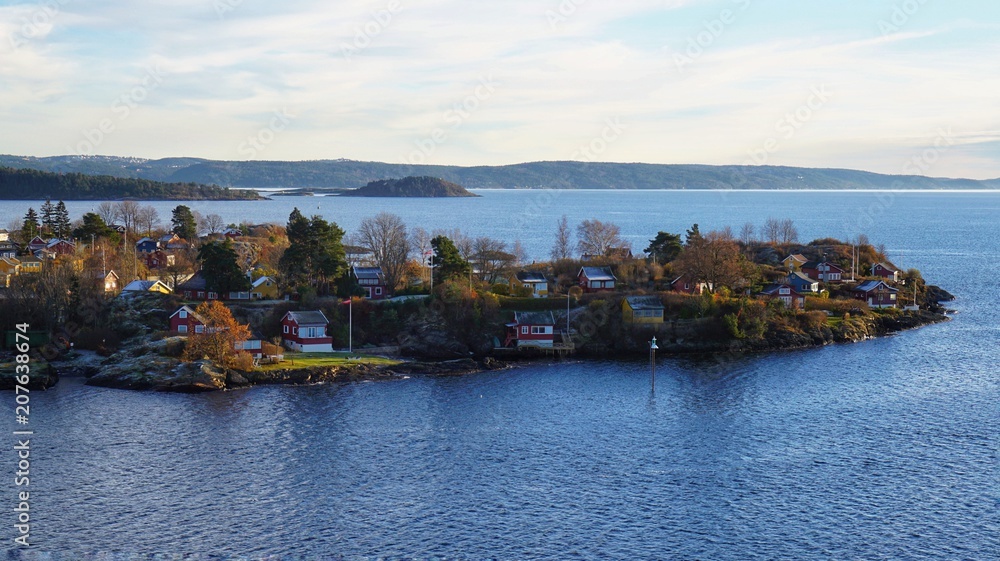 Im Oslo-Fjord - Landschaft in Norwegen Im Oslo-Fjord - Landschaft in Norwegen