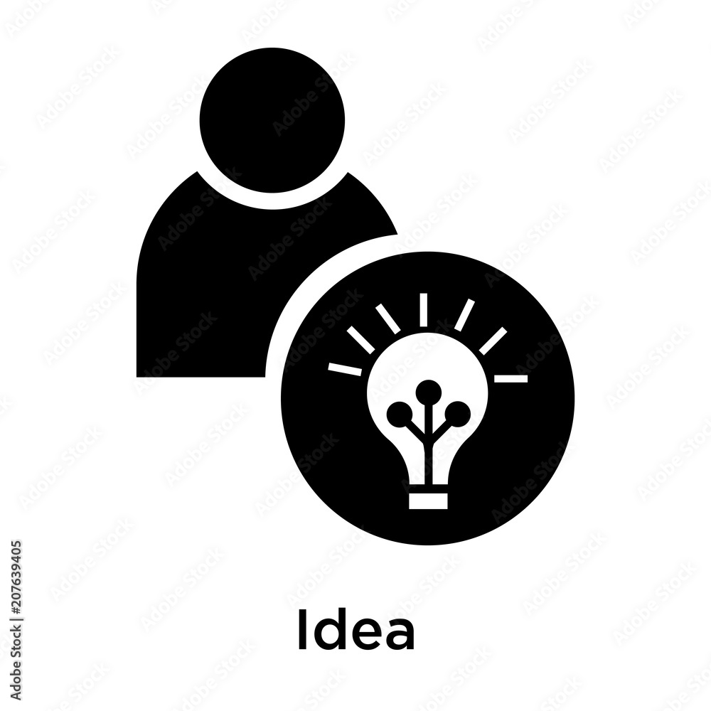 Idea icon vector sign and symbol isolated on white background, Idea logo concept Idea icon vector sign and symbol isolated on white background, Idea logo concept