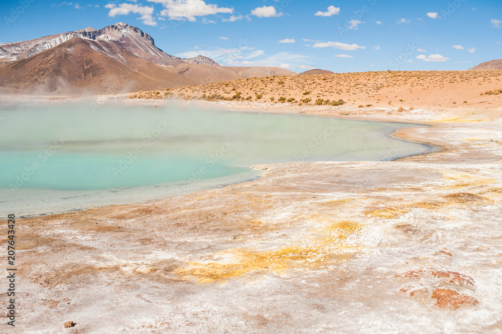 Hot spring north of Chile Altiplano Hot spring north of Chile Altiplano